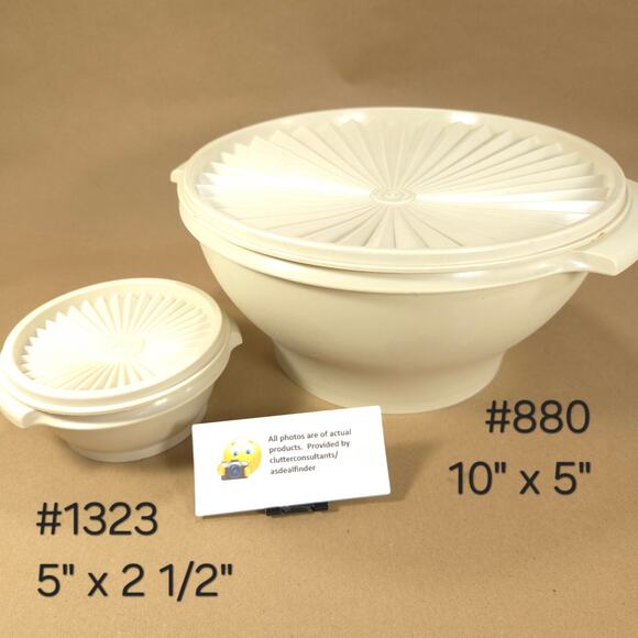 Tupperware #1273 Rice Steamer #880 Servalier Salad Bowl #1323 Servalier Bowl - Picture 5 of 8